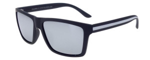 Polariss Okulary Przeciwsłoneczne Unisex Z Filtrem Polaryzacyjnym - Pol 878 Srebrny Czarne