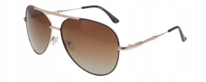 Polariss Okulary Przeciwsłoneczne Unisex Z Filtrem Polaryzacyjnym - Pol 812 Brązowy Brązowe