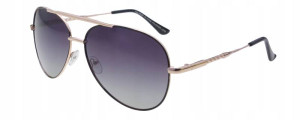 Polariss Okulary Przeciwsłoneczne Unisex Z Filtrem Polaryzacyjnym - Pol 812 Czarny Czarne