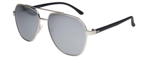 Polariss Okulary Przeciwsłoneczne Unisex Z Filtrem Polaryzacyjnym - Pol 1006 Srebrny Srebrne