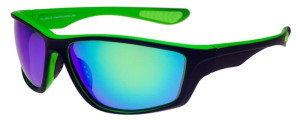 Polariss Okulary Przeciwsłoneczne Unisex Z Filtrem Polaryzacyjnym - Pol 1020 Zielony Czarne