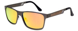 Polariss Okulary Przeciwsłoneczne Unisex Z Filtrem Polaryzacyjnym - Pol 818 Pomarańczowy Brązowe