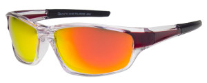 Polariss Okulary Przeciwsłoneczne Unisex Z Filtrem Polaryzacyjnym - Pol 1022 Pomarańczowy Czerwone