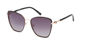 Okulary Przeciwsłoneczne Damskie Polaryzacyjne Solano Ss 10469 Szary Czarne