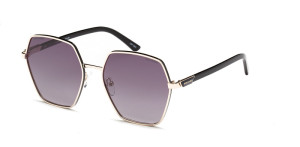 Okulary Przeciwsłoneczne Damskie Polaryzacyjne Solano Ss 10496 Szary Czarne