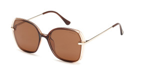 Okulary Przeciwsłoneczne Damskie Polaryzacyjne Solano Ss 20941 Brązowy Brązowe