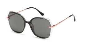Okulary Przeciwsłoneczne Damskie Polaryzacyjne Solano Ss 20941 Szary Czarne