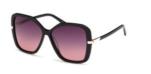 Okulary Przeciwsłoneczne Damskie Polaryzacyjne Solano Ss 90195 Czarny Burgundowe