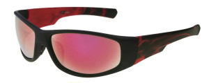 Polariss Okulary Przeciwsłoneczne Unisex Z Filtrem Polaryzacyjnym - Pol 798 Czerwony Czerwone