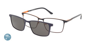 Oprawki Korekcyjne Męskie Solano Z Nakładką Z Filtrem Polaryzacyjnym Cl 10161 Antyrefleks Pomarańczowy Pomarańczowe