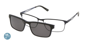 Oprawki Korekcyjne Męskie Solano Z Nakładką Z Filtrem Polaryzacyjnym Cl 10172 Antyrefleks Niebieski Czarne