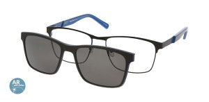 Oprawki Korekcyjne Męskie Solano Z Nakładką Z Filtrem Polaryzacyjnym Cl 10174 Antyrefleks Niebieski Czarne