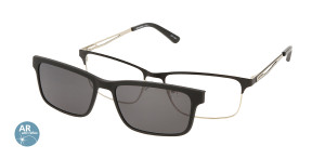 Oprawki Korekcyjne Męskie Solano Z Nakładką Z Filtrem Polaryzacyjnym Cl 10172 Antyrefleks Złoty Czarne