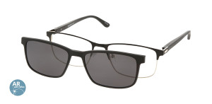 Oprawki Korekcyjne Męskie Solano Z Nakładką Z Filtrem Polaryzacyjnym Cl 10171 Antyrefleks Złoty Czarne