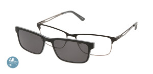 Oprawki Korekcyjne Męskie Solano Z Nakładką Z Filtrem Polaryzacyjnym Cl 10172 Antyrefleks Szary Czarne