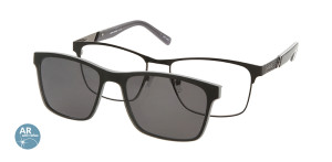 Oprawki Korekcyjne Męskie Solano Z Nakładką Z Filtrem Polaryzacyjnym Cl 10174 Antyrefleks Czarny Czarne