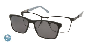 Oprawki Korekcyjne Męskie Solano Z Nakładką Z Filtrem Polaryzacyjnym Cl 10174 Antyrefleks Szary Czarne