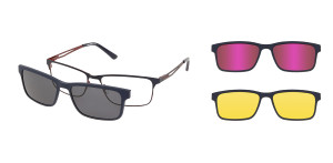  Okulary Korekcyjno-przeciwsłoneczne Solano Cl 10172 Set Z Kompletem 3 Nakładek Białe