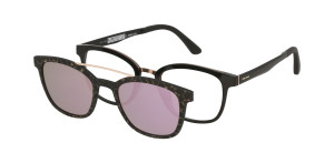 Oprawki Korekcyjne Damskie Solano Z Nakładką Z Filtrem Polaryzacyjnym Cl 90095 Czarny Czarne