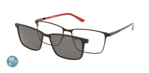 Oprawki Korekcyjne Męskie Solano Z Nakładką Z Filtrem Polaryzacyjnym Cl 10161 Antyrefleks Czerwony Czerwone