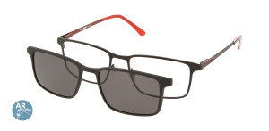 Oprawki Korekcyjne Męskie Solano Z Nakładką Z Filtrem Polaryzacyjnym Cl 10166 Antyrefleks Czerwony Czerwone