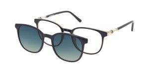 Oprawki Korekcyjne Damskie Solano Junior Z Nakładką Z Filtrem Polaryzacyjnym Cl 50042 Niebieski Czarne