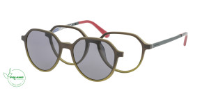 Oprawki Korekcyjne Unisex Solano Eco Performance Z Nakładką Z Filtrem Polaryzacyjnym Cl 90148 Wielokolorowy Burgundowe