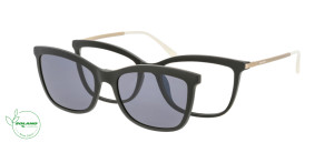 Oprawki Korekcyjne Damskie Solano Eco Performance Z Nakładką Z Filtrem Polaryzacyjnym Cl 90153 Biały Czarne