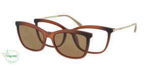 Oprawki Korekcyjne Damskie Solano Eco Performance Z Nakładką Z Filtrem Polaryzacyjnym Cl 90153 Brązowy Brązowe