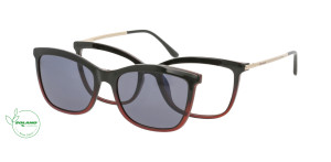 Oprawki Korekcyjne Damskie Solano Eco Performance Z Nakładką Z Filtrem Polaryzacyjnym Cl 90153 Szary Brązowe