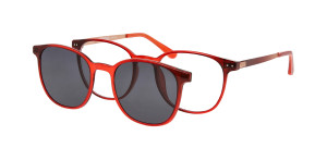 Oprawki Korekcyjne Unisex Solano Z Nakładką Z Filtrem Polaryzacyjnym Cl 90164 Fioletowy Burgundowe