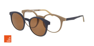 Oprawki Korekcyjne Damskie Solano Z Nakładką Z Filtrem Polaryzacyjnym Cl 90174 Beżowy Brązowe