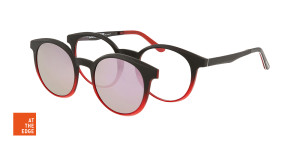 Oprawki Korekcyjne Damskie Solano Z Nakładką Z Filtrem Polaryzacyjnym Cl 90174 Wielokolorowy Czarne