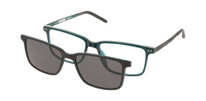 Oprawki Korekcyjne Unisex Solano Z Nakładką Z Filtrem Polaryzacyjnym Cl 90182 Zielony Czarne