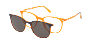 Oprawki Korekcyjne Damskie Solano Z Nakładką Z Filtrem Polaryzacyjnym Cl 90185 Pomarańczowy Pomarańczowe