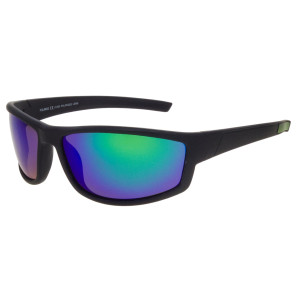 Polariss Okulary Przeciwsłoneczne Unisex Sportowe Z Filtrem Polaryzacyjnym - Pol 1122 Zielony Czarne