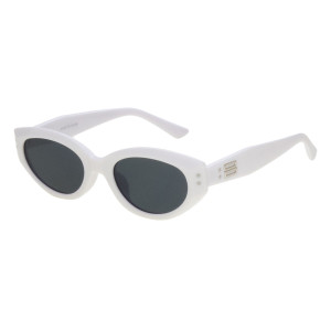 Joker Jr 4657 Okulary Przeciwsłoneczne Damskie Biały Szare