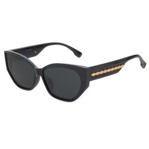 Joker Damskie Okulary Przeciwsłoneczne Z Filtrem Uv 400 Jr 4664 Czarny Czarne