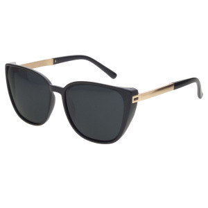 Joker Damskie Okulary Przeciwsłoneczne Z Filtrem Uv 400 Jr 4670 Czarny Czarne