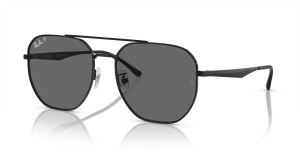 Ray-ban Okulary Przeciwsłoneczne Unisex Z Filtrem Polaryzacyjnym Rb3724d 002/81 Xxl Czarne