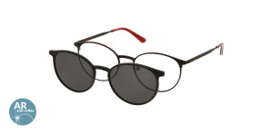 Oprawki Korekcyjne Męskie Solano Z Nakładką Z Filtrem Polaryzacyjnym Cl 10162 A Antyrefleks Białe