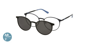 Oprawki Korekcyjne Męskie Solano Z Nakładką Z Filtrem Polaryzacyjnym Cl 10162 D Antyrefleks Białe