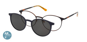 Oprawki Korekcyjne Męskie Solano Z Nakładką Z Filtrem Polaryzacyjnym Cl 10162 E Antyrefleks Białe