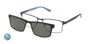 Oprawki Korekcyjne Męskie Solano Z Nakładką Z Filtrem Polaryzacyjnym Cl 10169 E Antyrefleks Białe