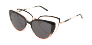 Oprawki Korekcyjne Damskie Solano Z Nakładką Z Filtrem Polaryzacyjnym Cl 10183 B Białe