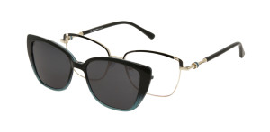 Oprawki Korekcyjne Damskie Solano Z Nakładką Z Filtrem Polaryzacyjnym Cl 10184 D Białe