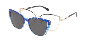 Oprawki Korekcyjne Damskie Solano Z Nakładką Z Filtrem Polaryzacyjnym Cl 10186 D Białe