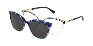 Oprawki Korekcyjne Damskie Solano Z Nakładką Z Filtrem Polaryzacyjnym Cl 10187 B Białe