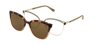 Oprawki Korekcyjne Damskie Solano Z Nakładką Z Filtrem Polaryzacyjnym Cl 10187 C Białe