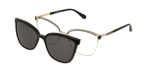 Oprawki Korekcyjne Damskie Solano Z Nakładką Z Filtrem Polaryzacyjnym Cl 10187 D Białe